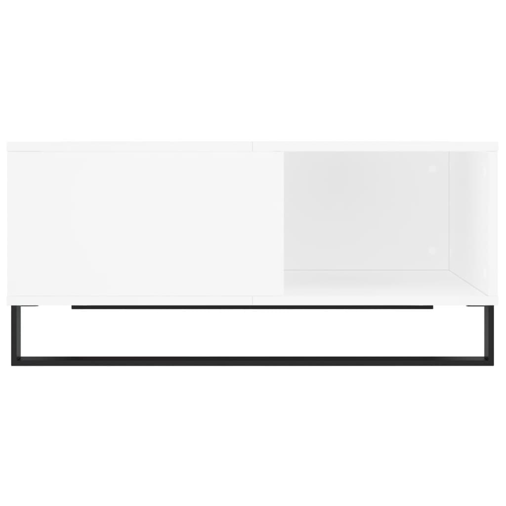 Salongbord hvit 80x80x36,5 cm konstruert tre