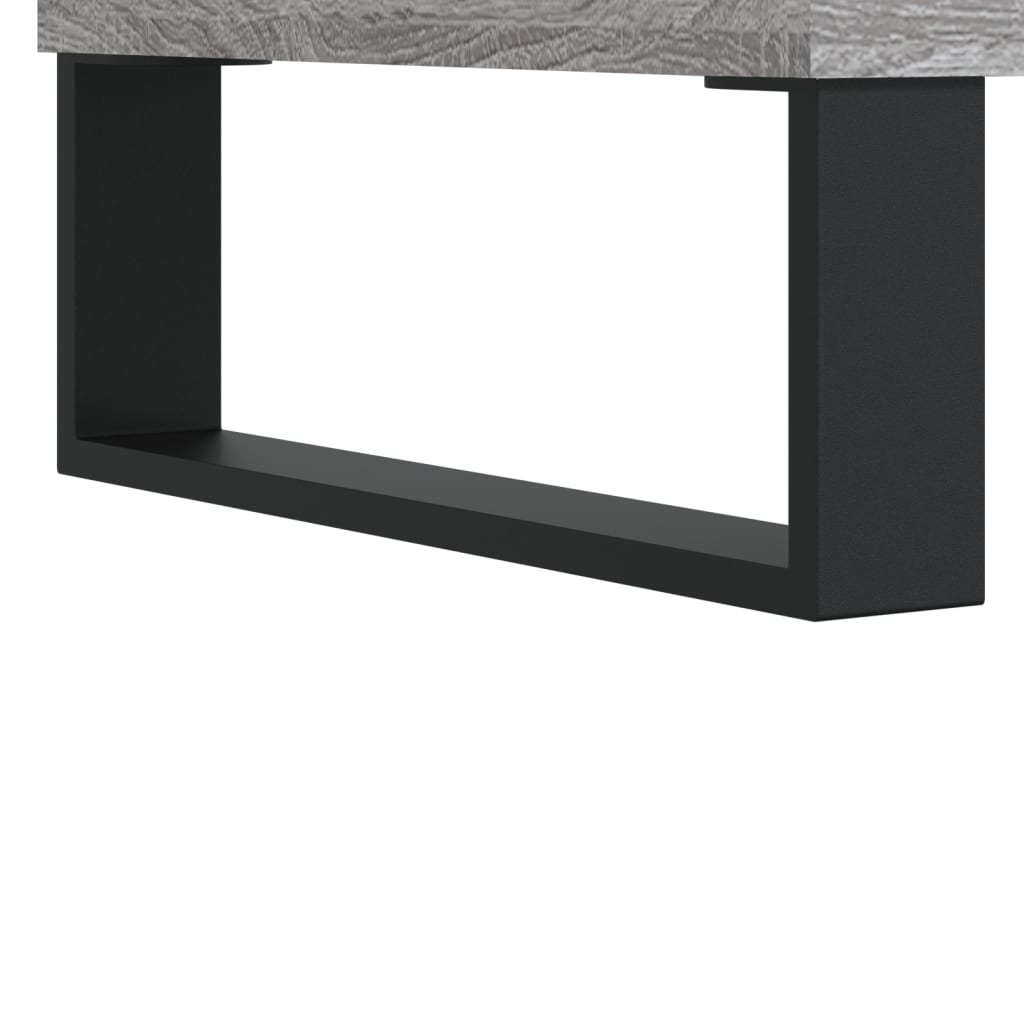Salongbord grå sonoma 80x80x36,5 cm konstruert tre