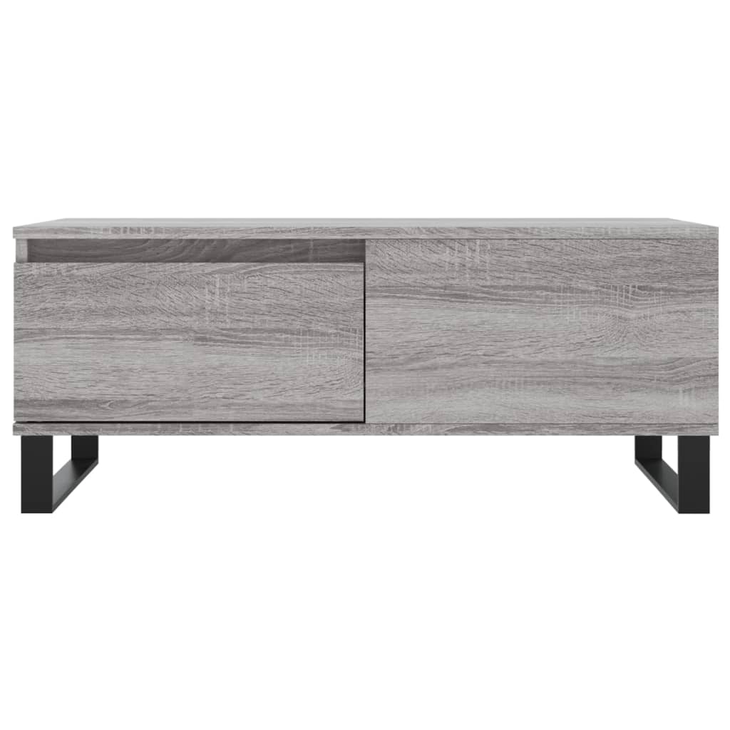 Salongbord grå sonoma 90x50x36,5 cm konstruert tre