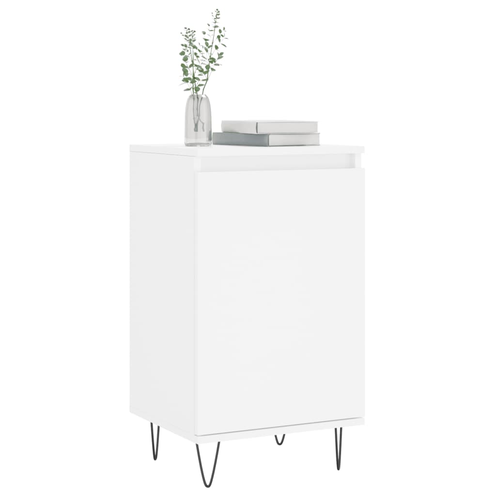 Skjenk hvit 40x35x70 cm konstruert tre