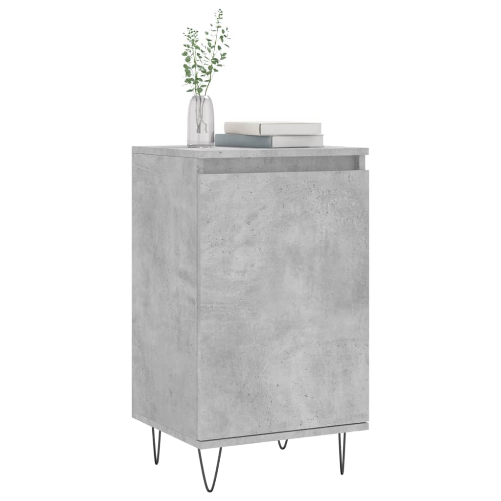 Skjenk betonggrå 40x35x70 cm konstruert tre