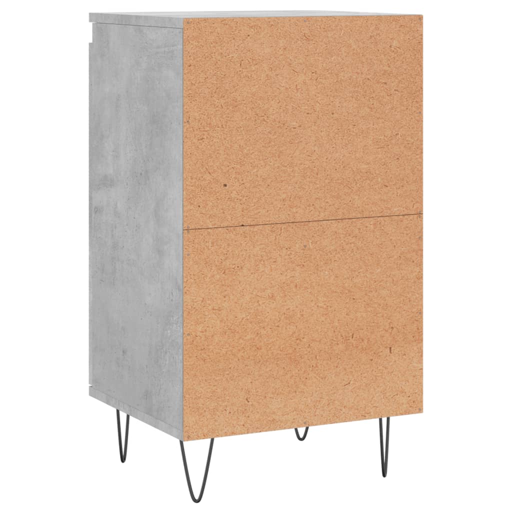 Skjenk betonggrå 40x35x70 cm konstruert tre