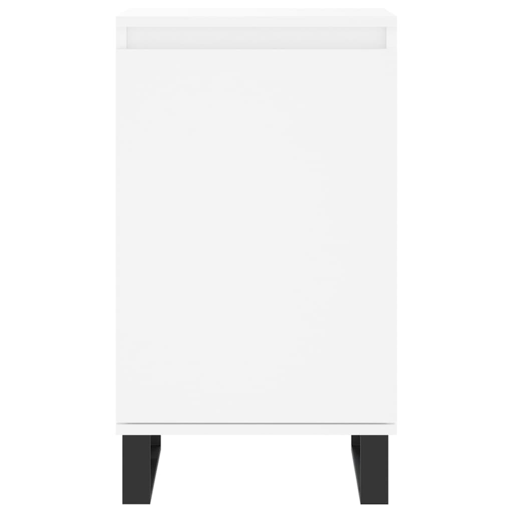 Skjenk hvit 40x35x70 cm konstruert tre