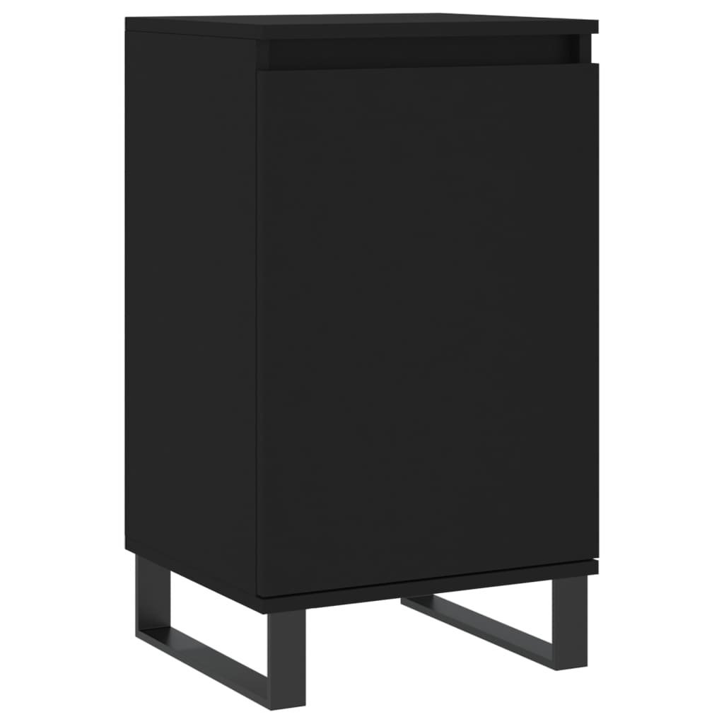 Skjenk 2 stk svart 40x35x70 cm konstruert tre