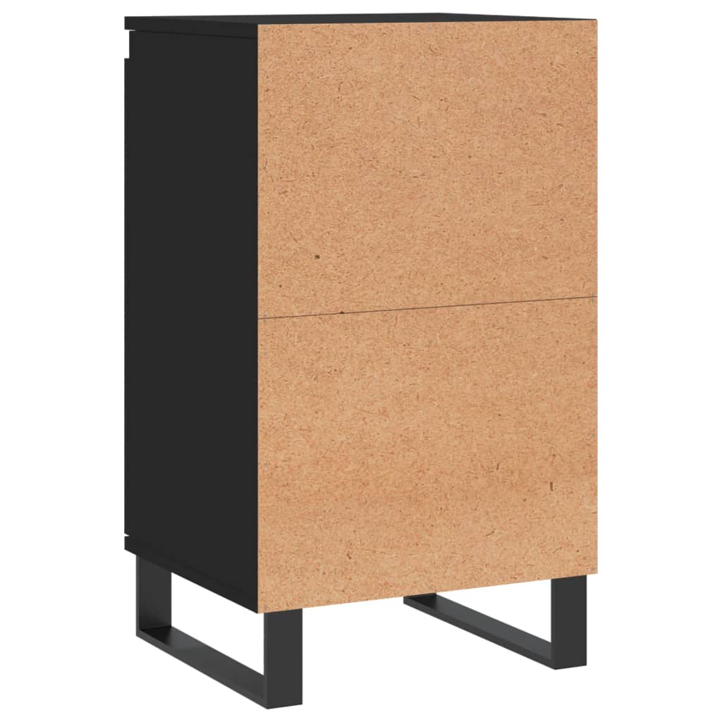 Skjenk 2 stk svart 40x35x70 cm konstruert tre