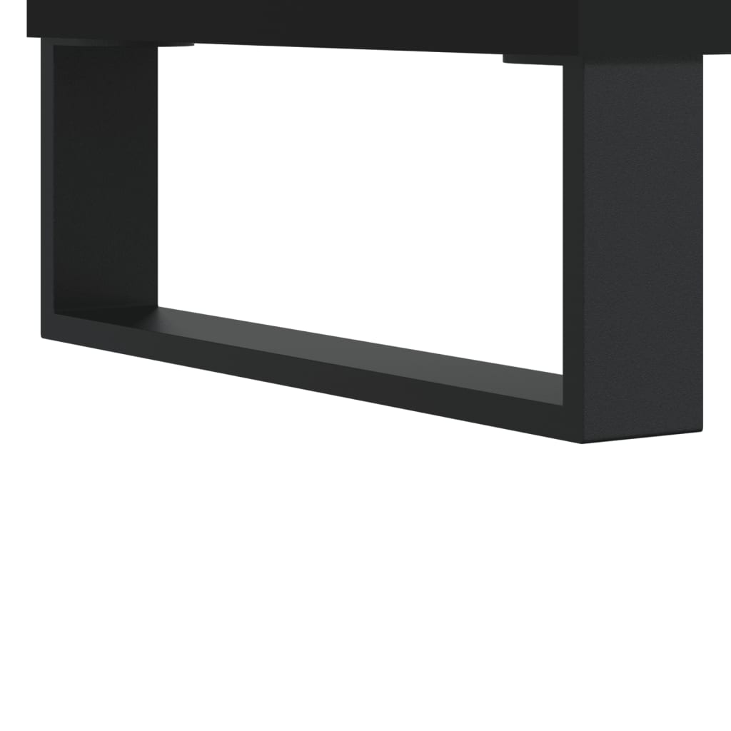 Skjenk 2 stk svart 40x35x70 cm konstruert tre