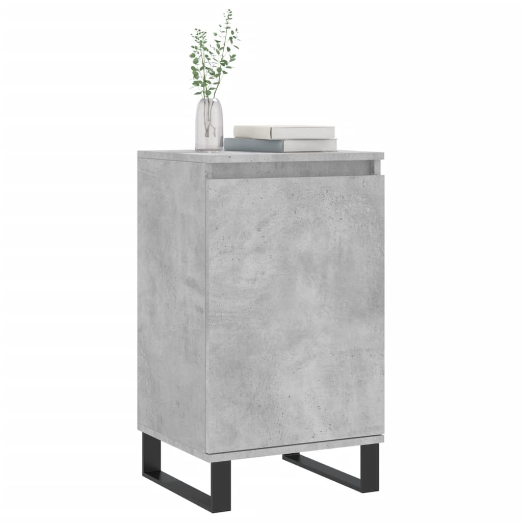 Skjenk betonggrå 40x35x70 cm konstruert tre