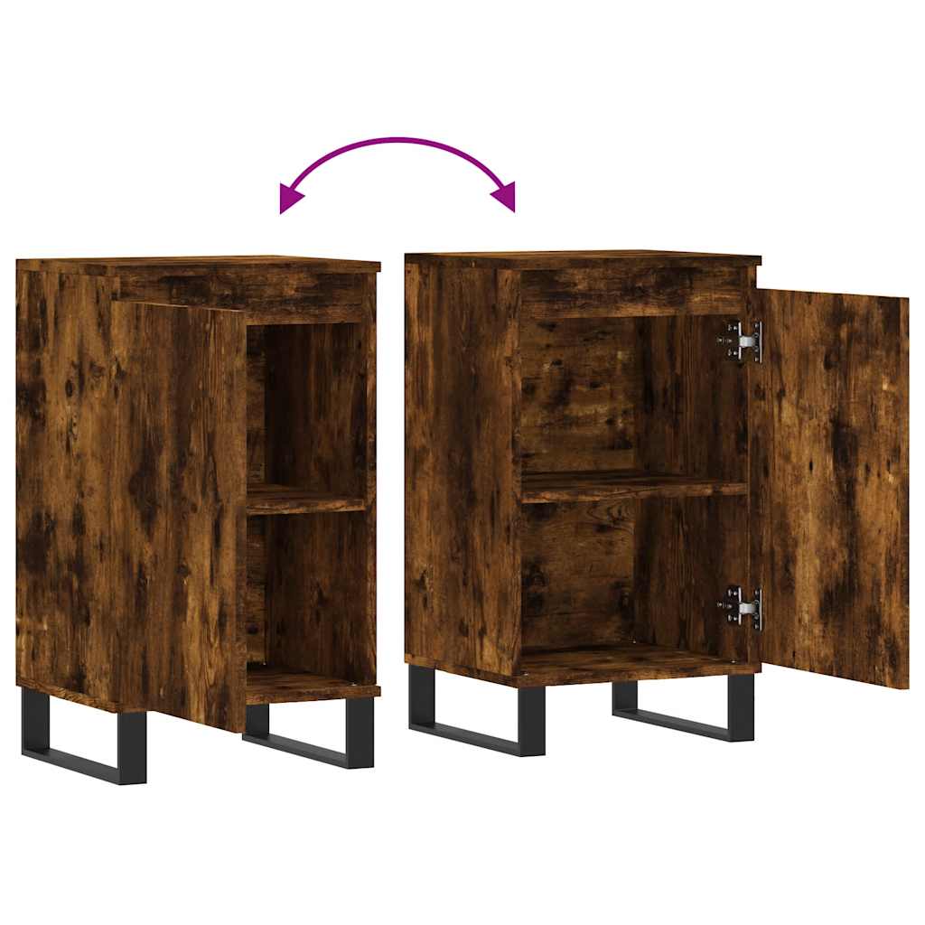 Skjenk røkt eik 40x35x70 cm konstruert tre