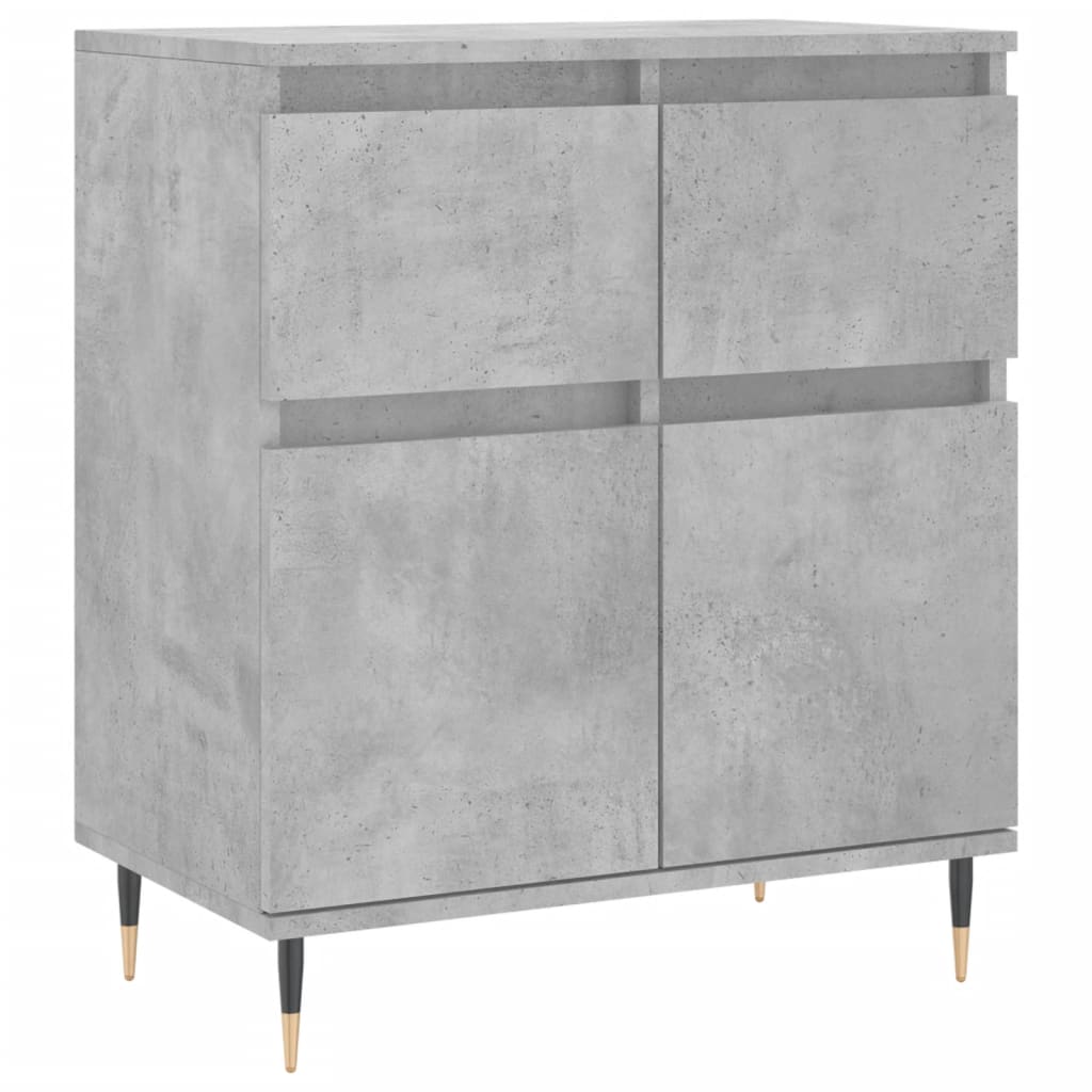 Skjenk betonggrå 60x35x70 cm konstruert tre