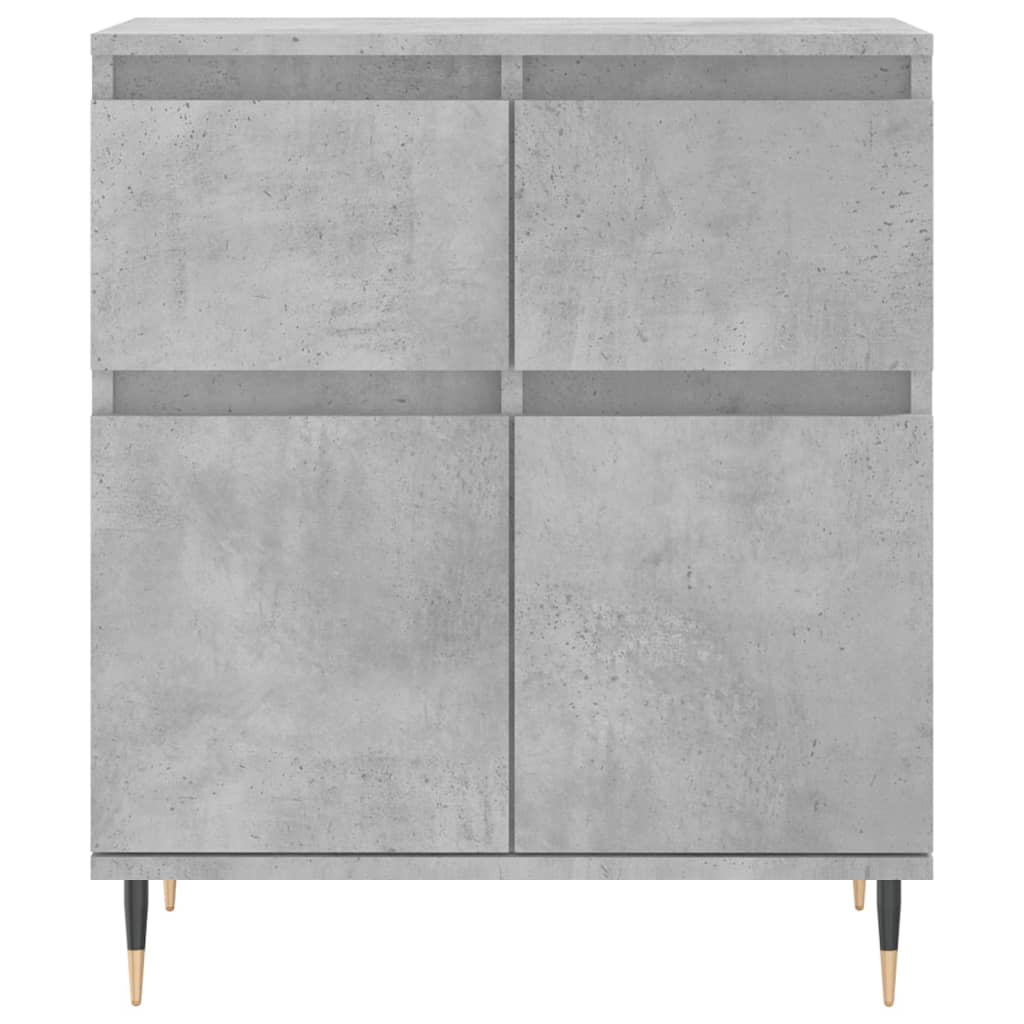 Skjenk betonggrå 60x35x70 cm konstruert tre