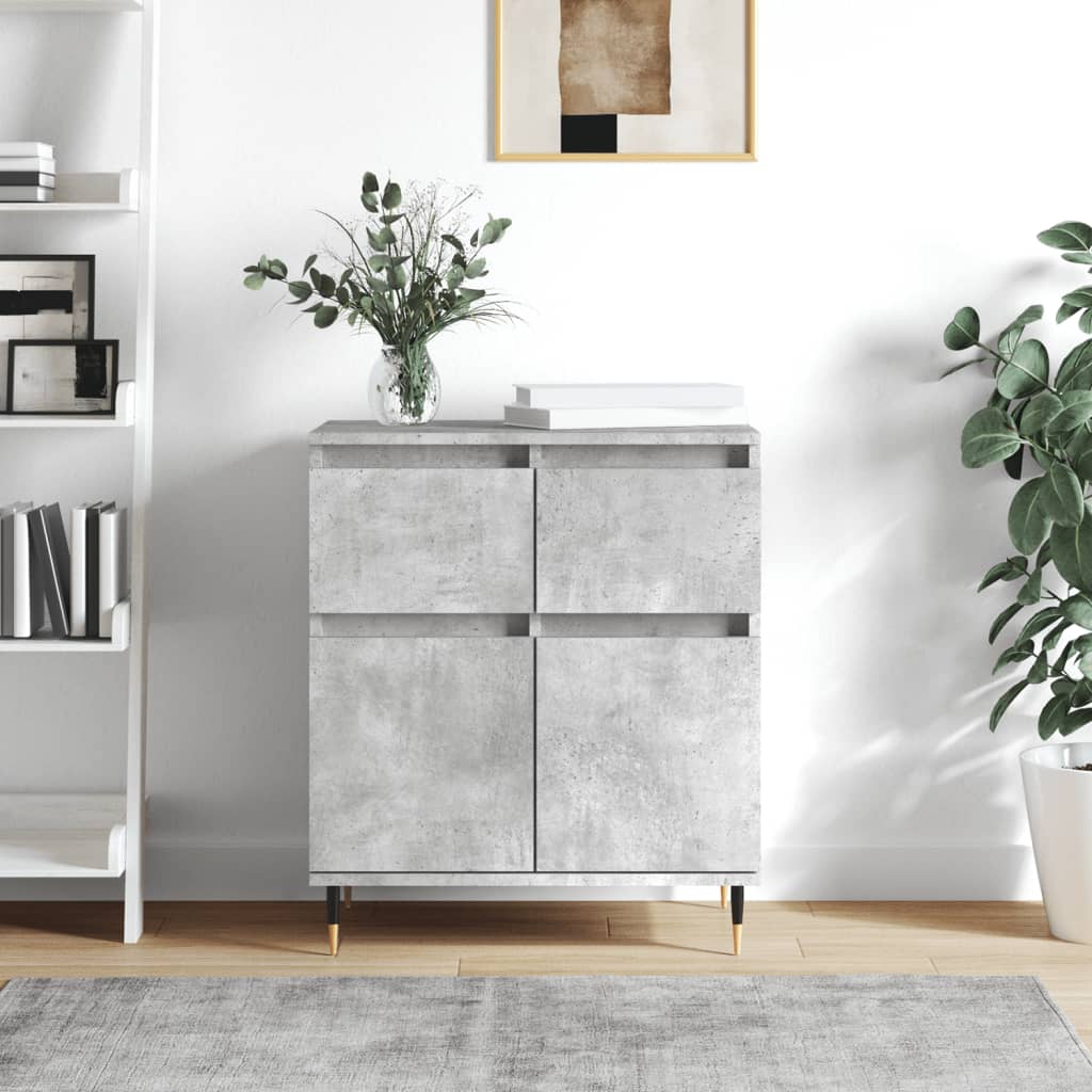 Skjenk betonggrå 60x35x70 cm konstruert tre