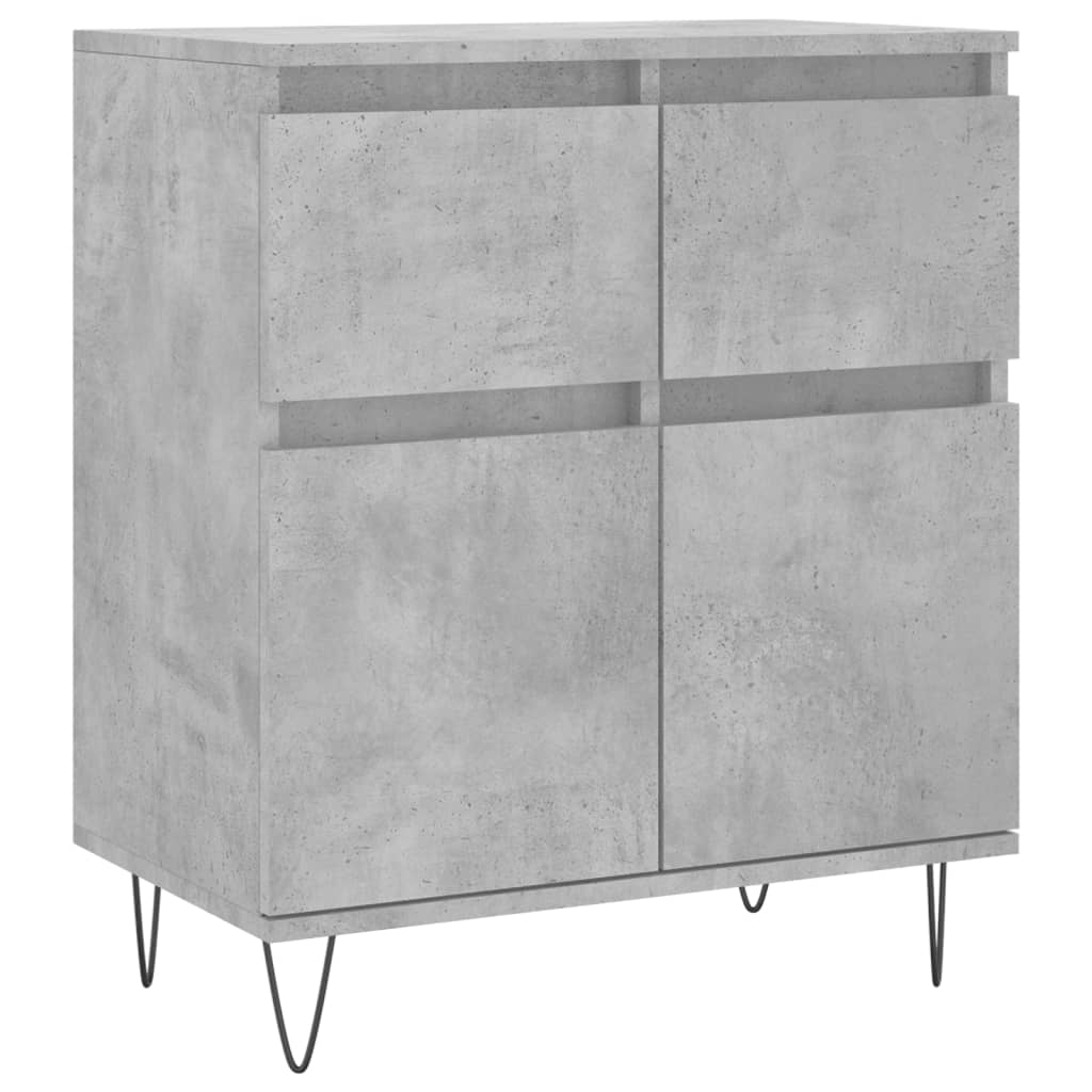 Skjenk betonggrå 60x35x70 cm konstruert tre