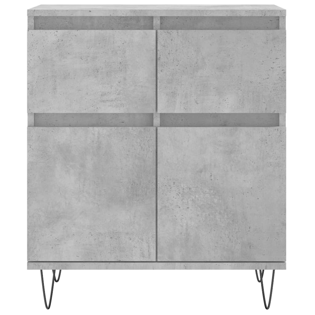 Skjenk betonggrå 60x35x70 cm konstruert tre