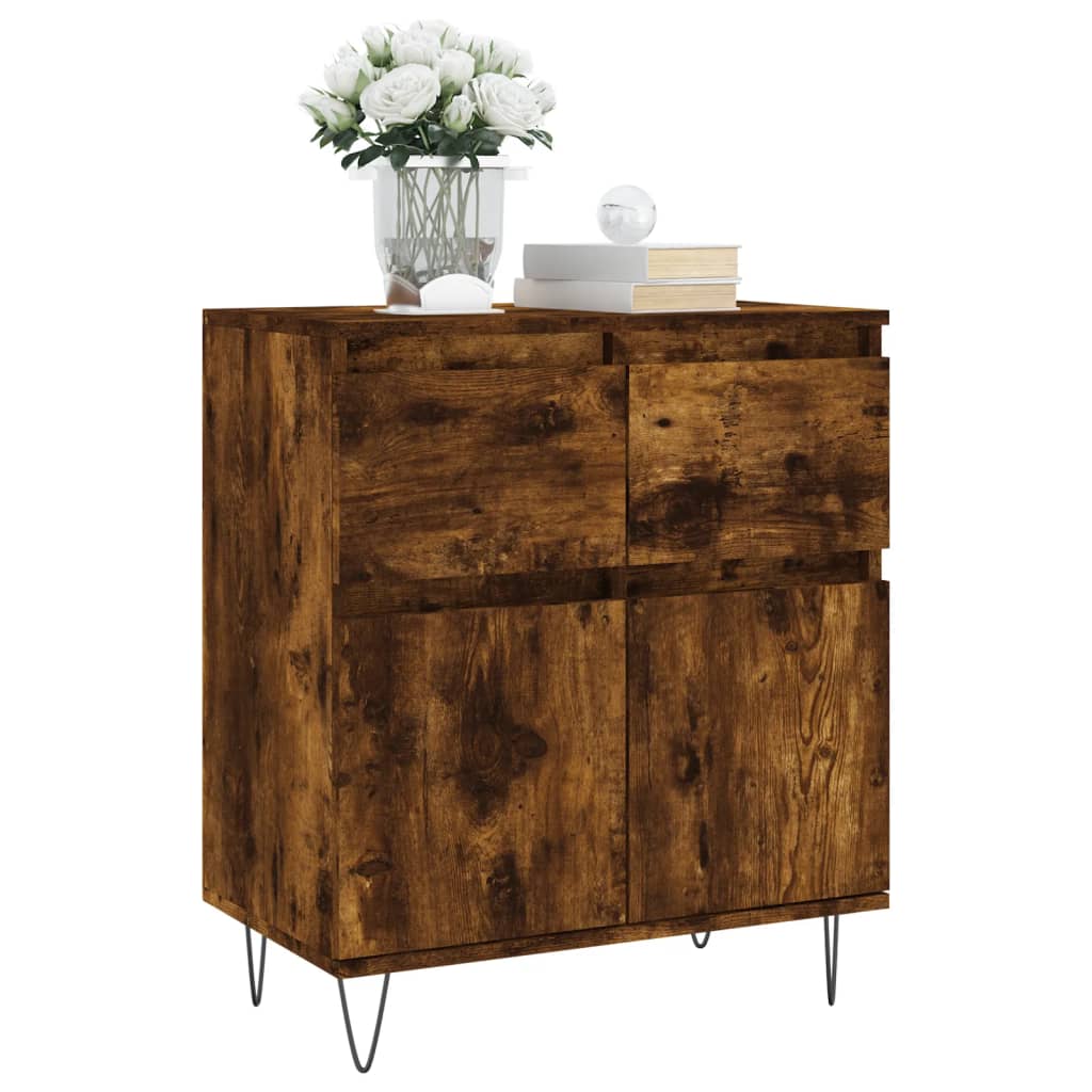 Skjenk røkt eik 60x35x70 cm konstruert tre