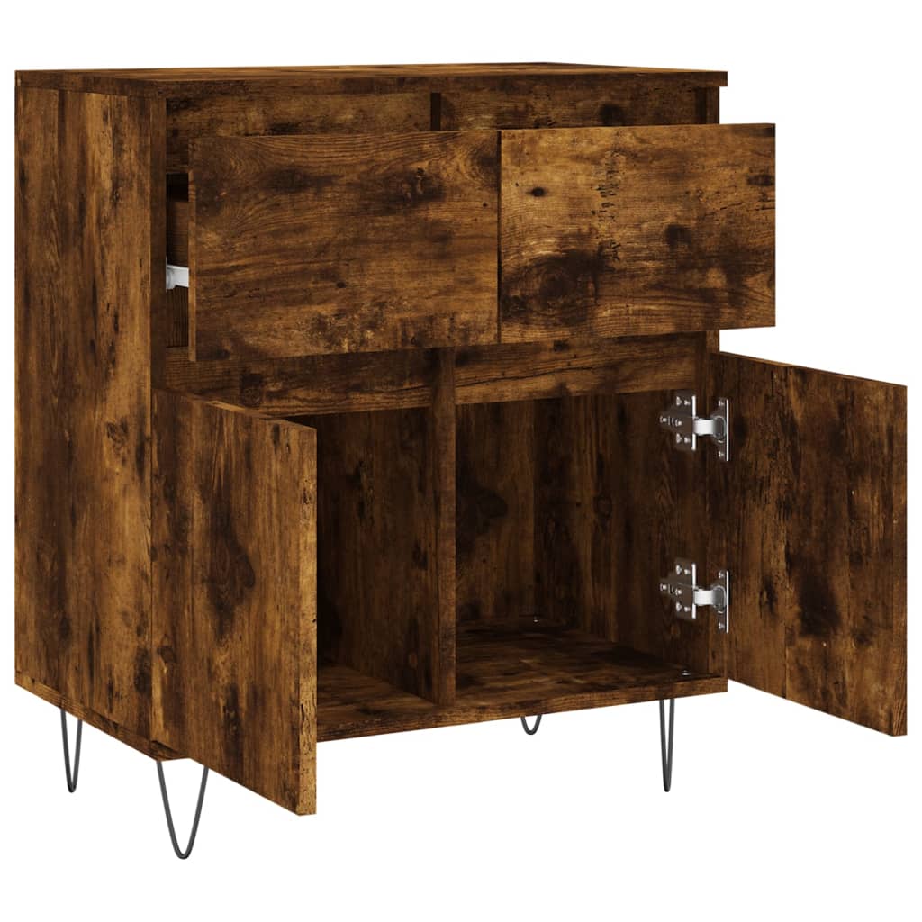 Skjenk røkt eik 60x35x70 cm konstruert tre