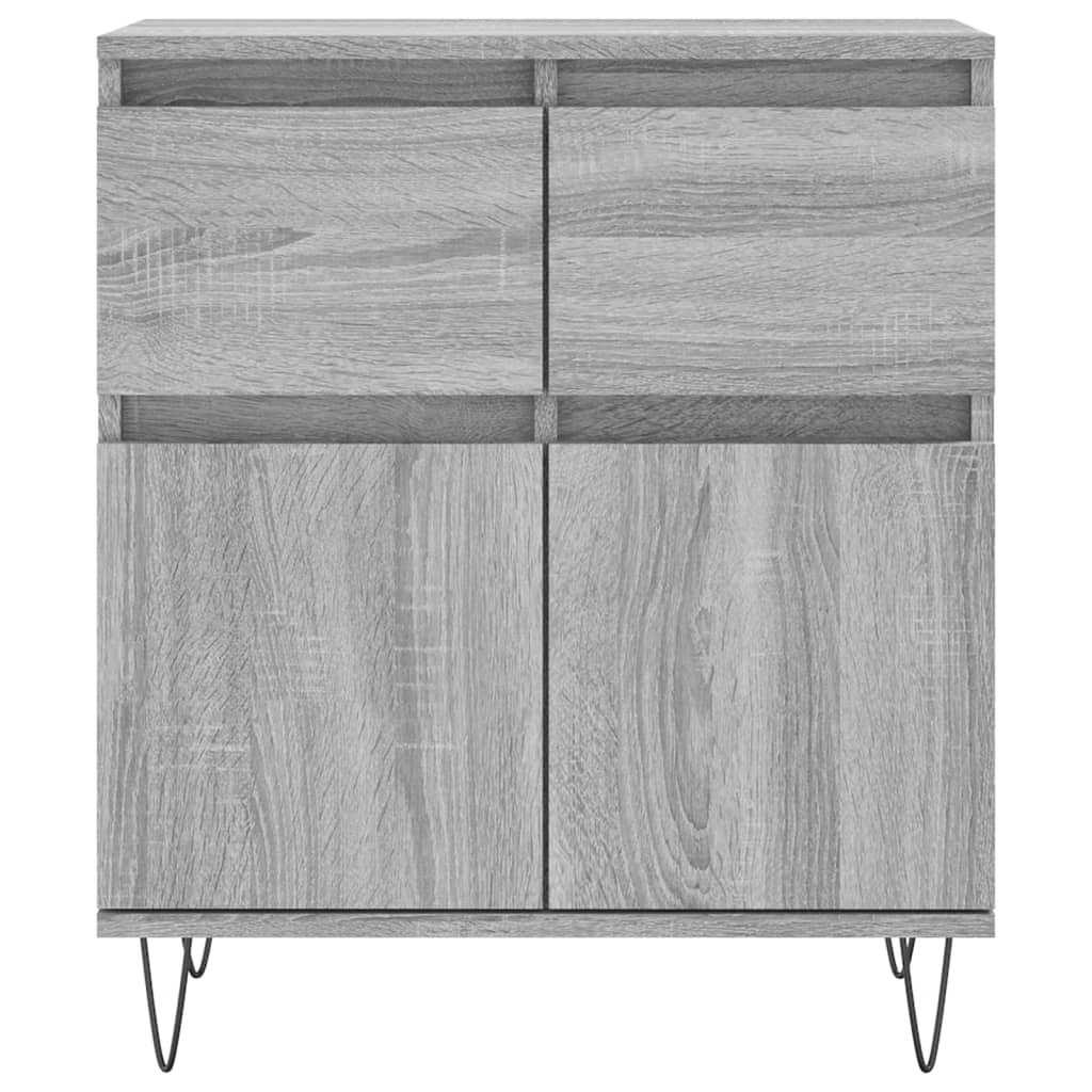 Skjenk grå sonoma 60x35x70 cm konstruert tre