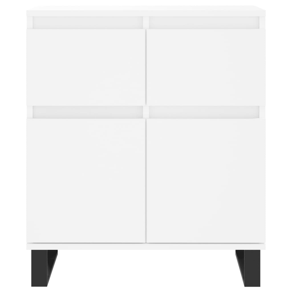 Skjenk hvit 60x35x70 cm konstruert tre