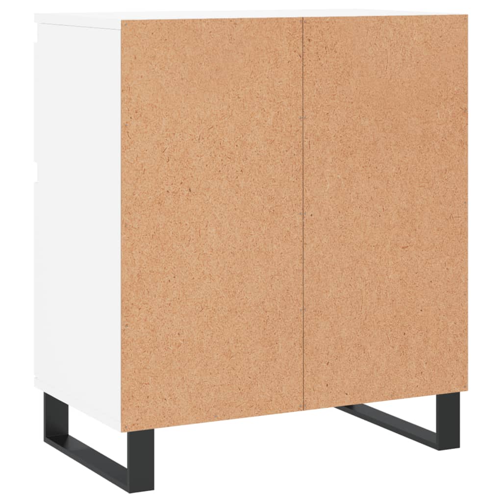 Skjenk hvit 60x35x70 cm konstruert tre