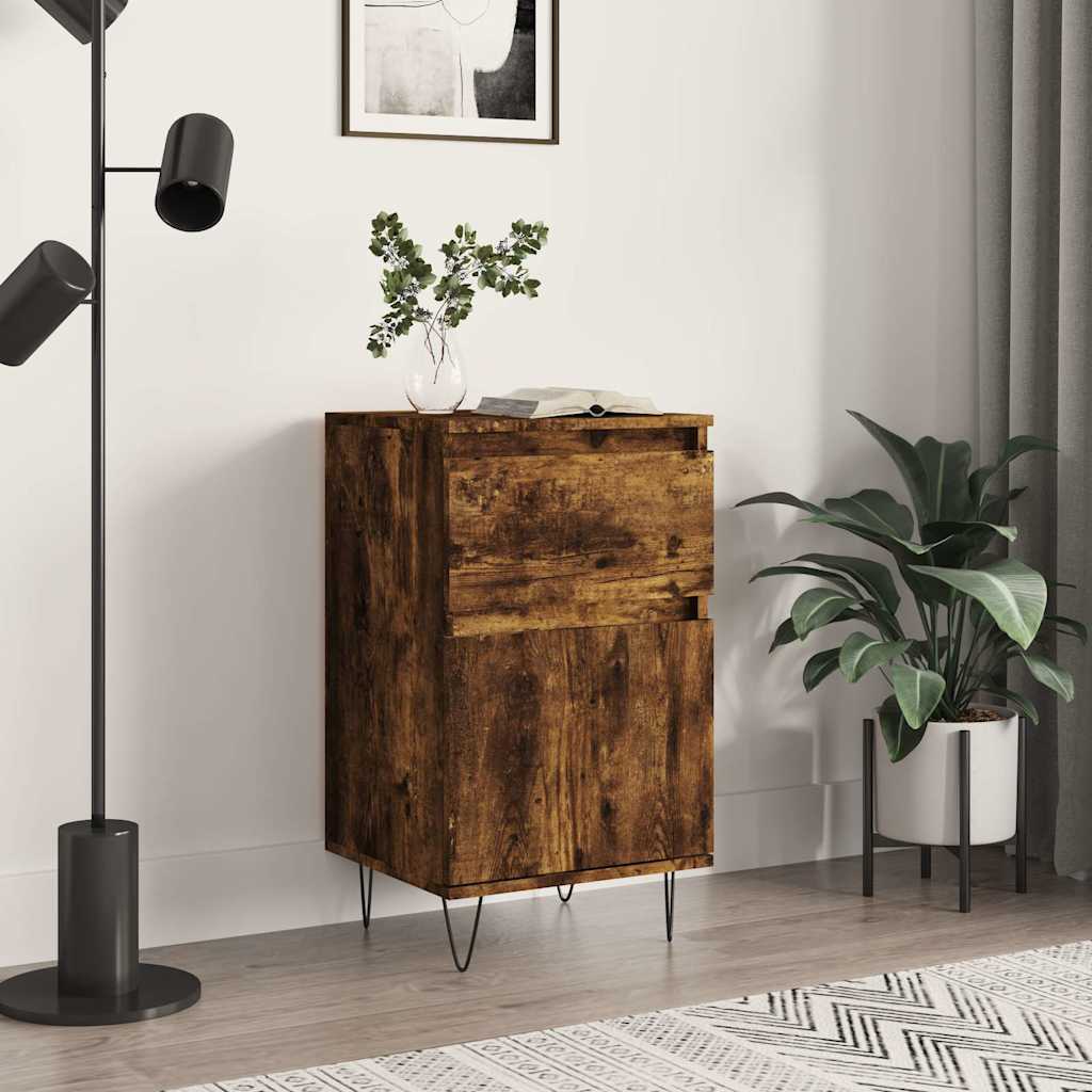 Skjenk røkt eik 40x35x70 cm konstruert tre