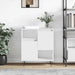 Skjenk hvit 60x35x70 cm konstruert tre