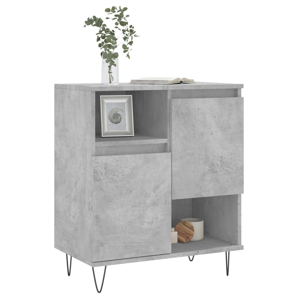 Skjenk betonggrå 60x35x70 cm konstruert tre