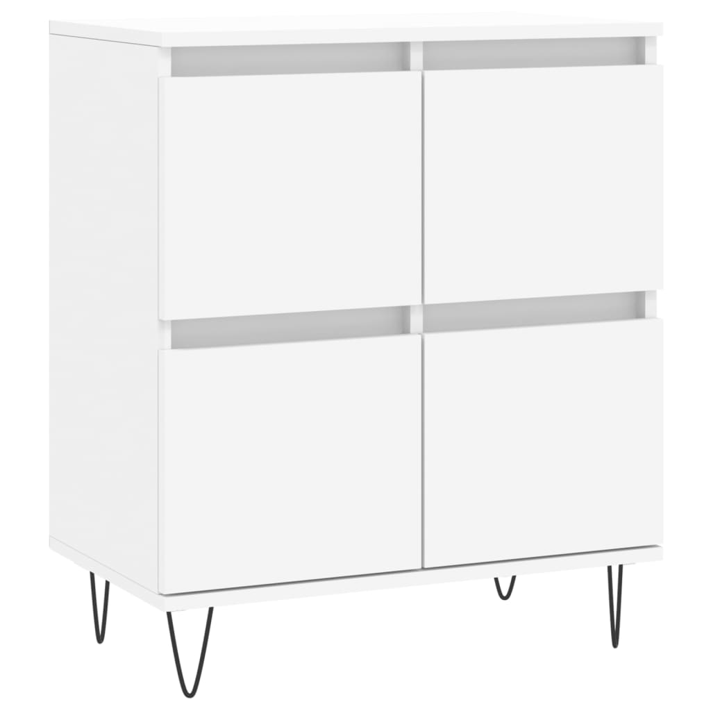 Skjenk hvit 60x35x70 cm konstruert tre vidaXL