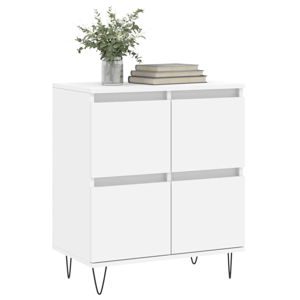 Skjenk hvit 60x35x70 cm konstruert tre vidaXL
