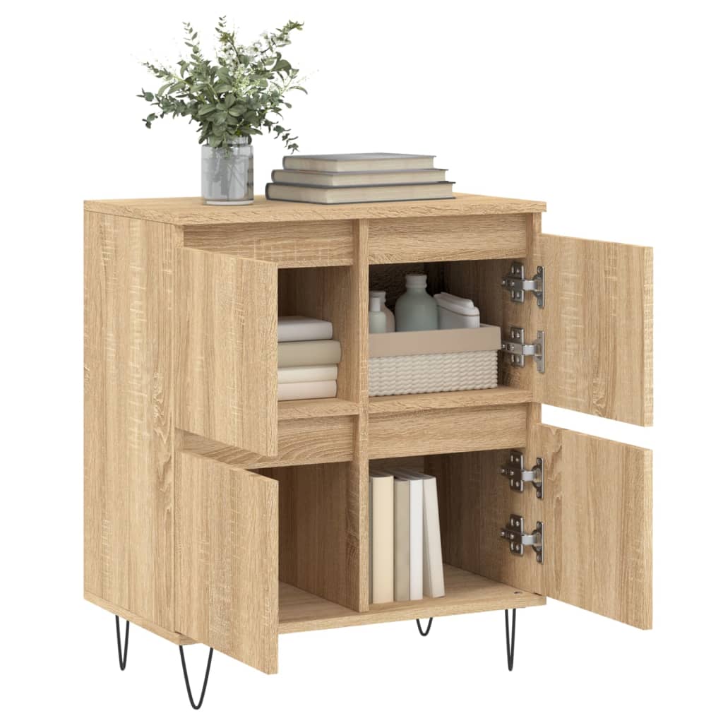 Skjenk sonoma eik 60x35x70 cm konstruert tre