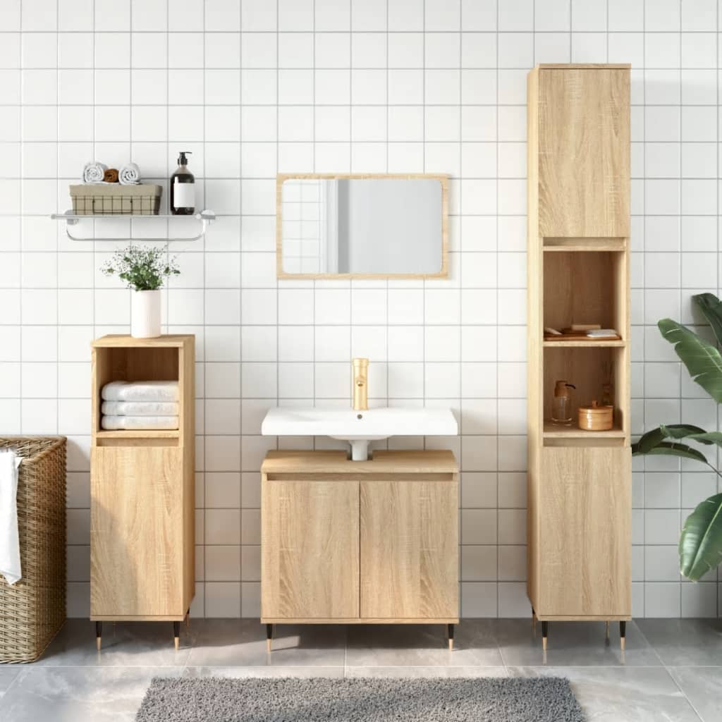 Servantskap sonoma eik 58x33x60 cm konstruert tre
