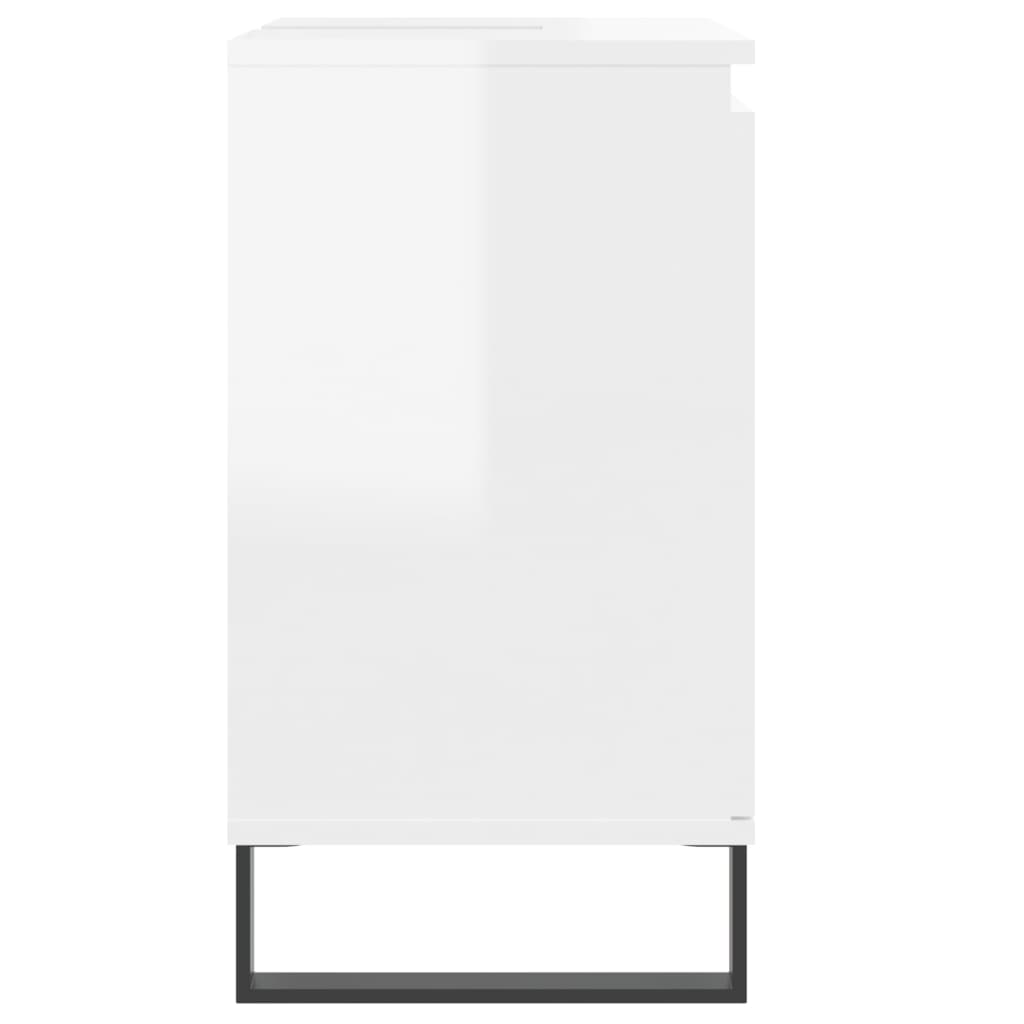 Servantskap høyglans hvit 58x33x60 cm konstruert tre