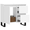 Baderomsskap hvit 65x33x60 cm konstruert tre