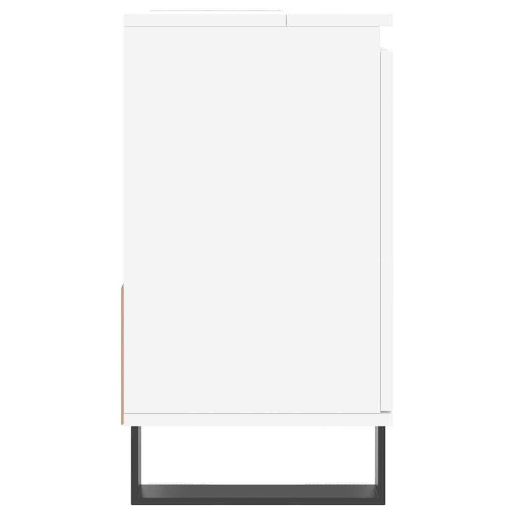 Baderomsskap hvit 65x33x60 cm konstruert tre vidaXL