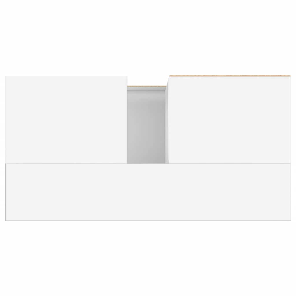 Baderomsskap hvit 65x33x60 cm konstruert tre