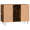 Baderomsskap røkt eik 80x33x60 cm konstruert tre