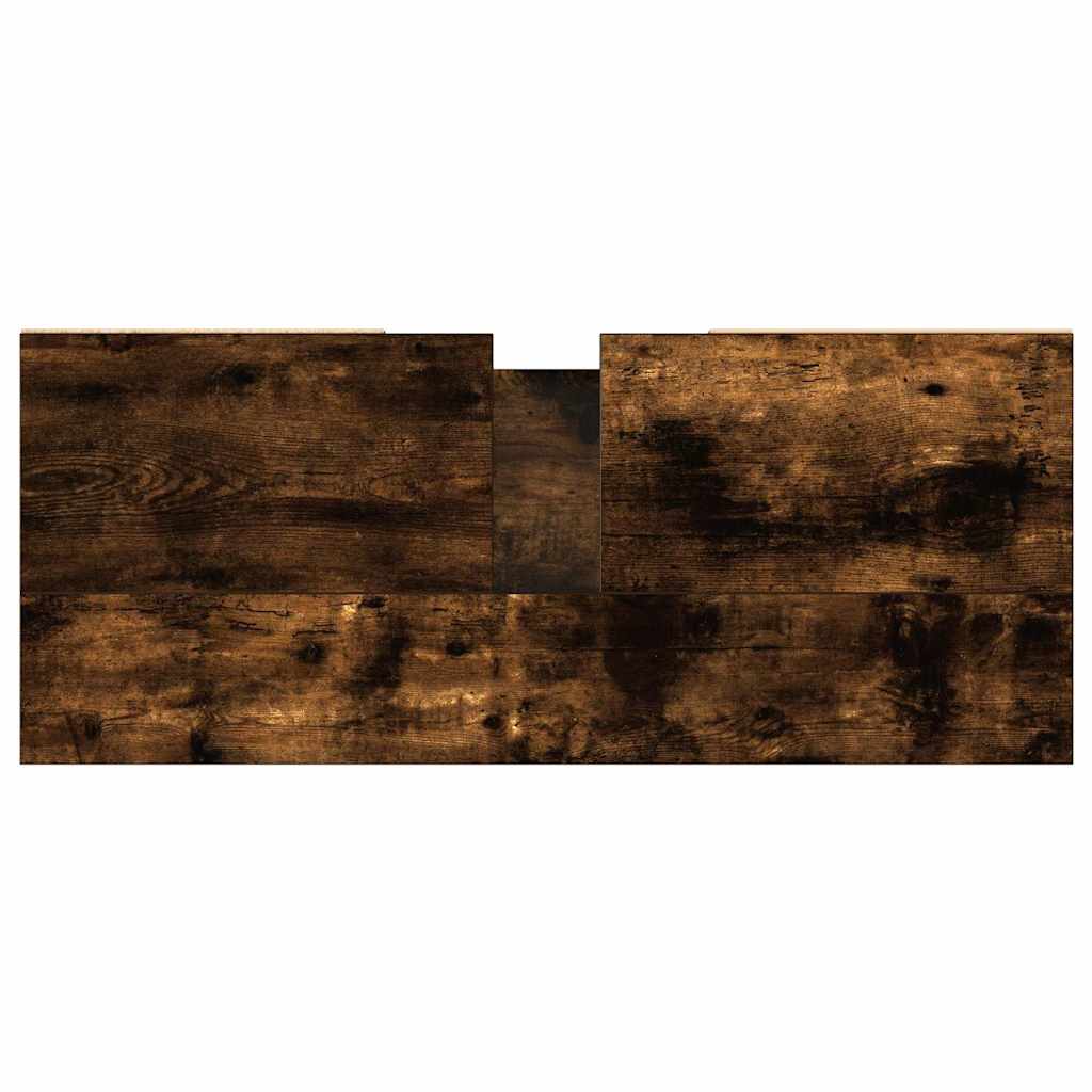 Baderomsskap røkt eik 80x33x60 cm konstruert tre
