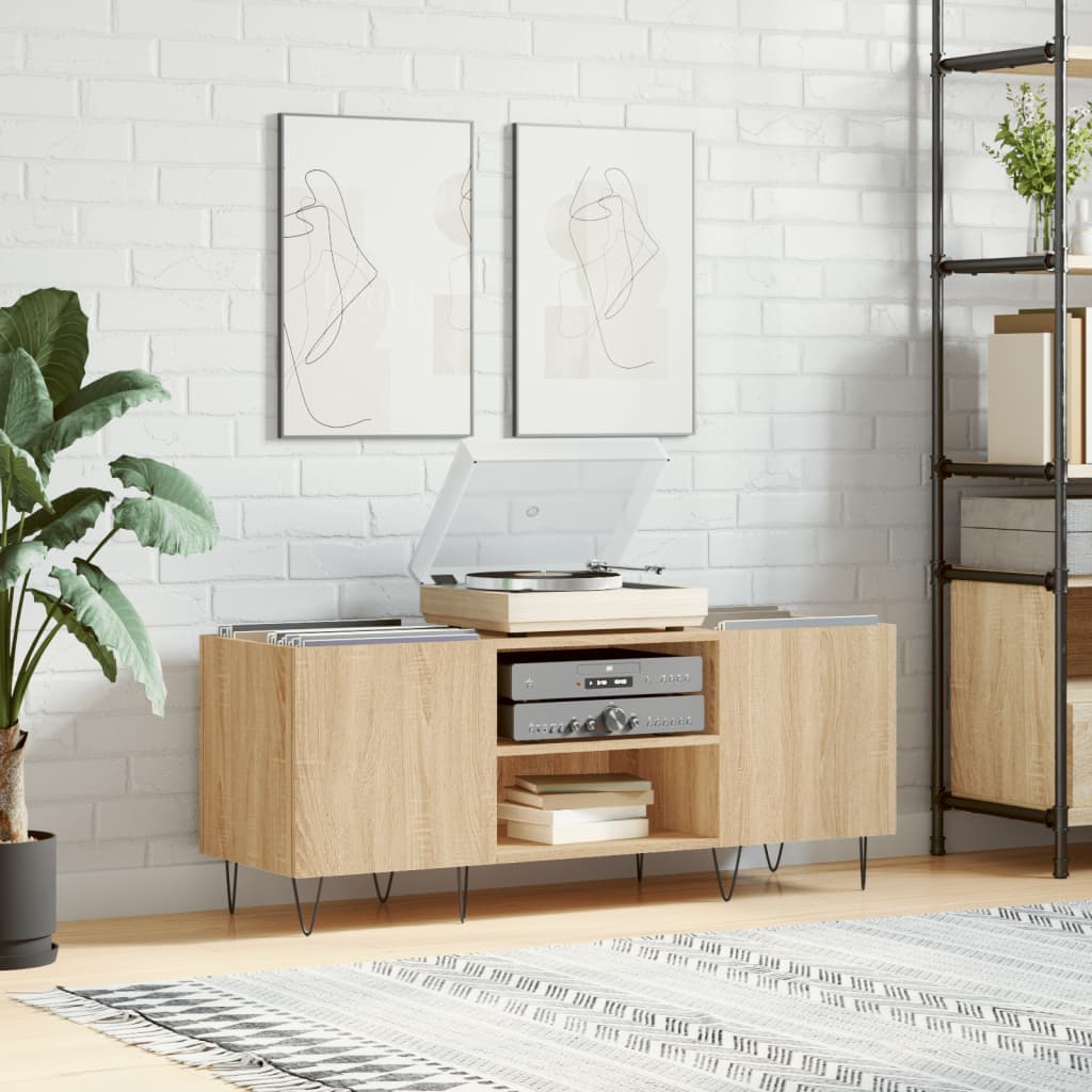 Hifi-benk sonoma eik 121x38x48 cm konstruert tre