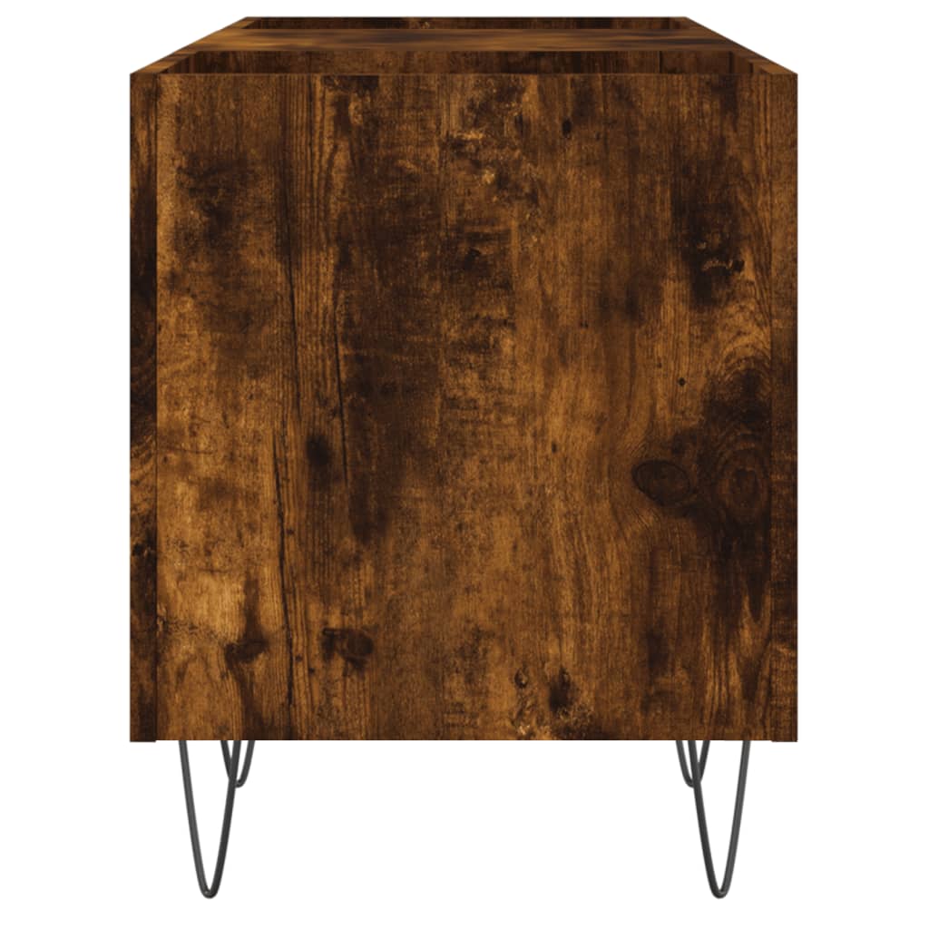 Hifi-benk røkt eik 121x38x48 cm konstruert tre