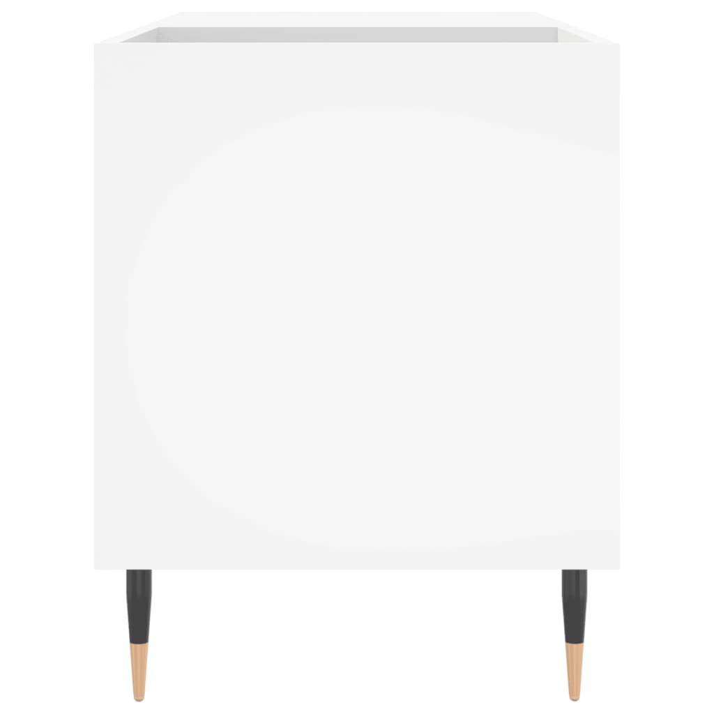 Hifi-benk hvit 85x38x48 cm konstruert tre