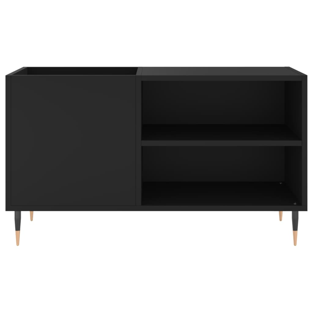 Hifi-benk svart 85x38x48 cm konstruert tre