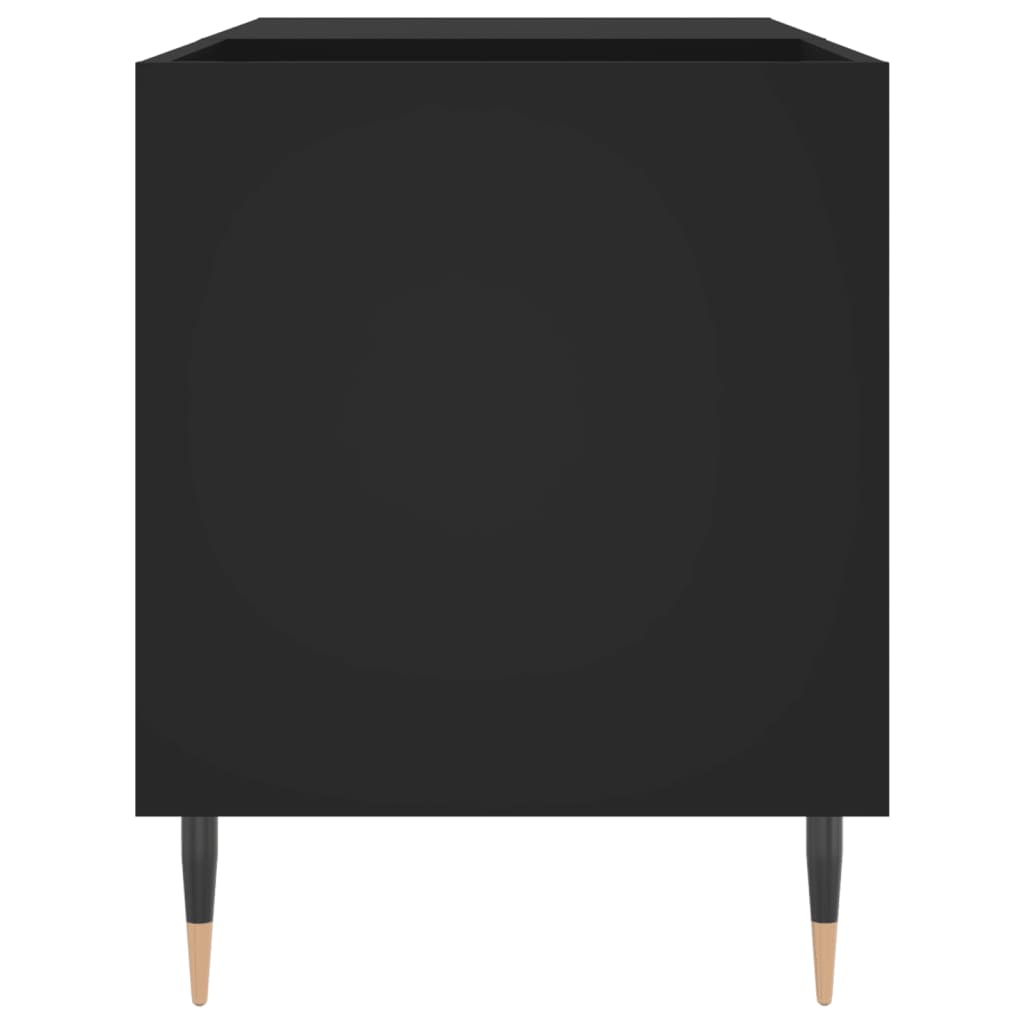 Hifi-benk svart 85x38x48 cm konstruert tre