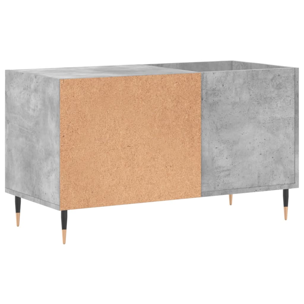Hifi-benk betonggrå 84,5x38x48 cm konstruert tre
