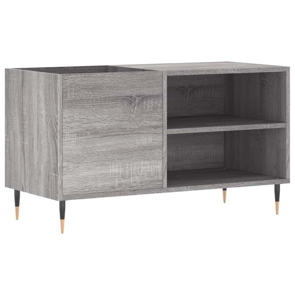 Hifi-benk grå sonoma 85x38x48 cm konstruert tre