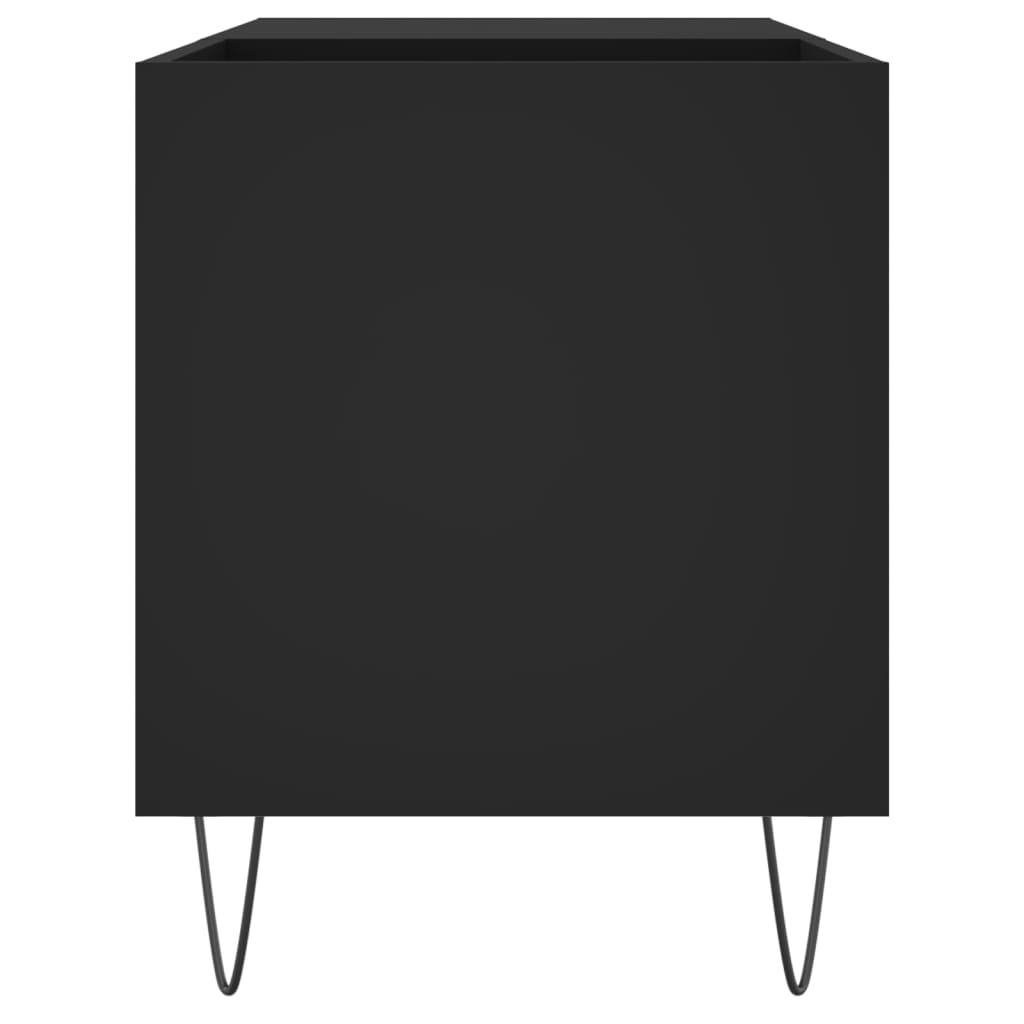Hifi-benk svart 85x38x48 cm konstruert tre