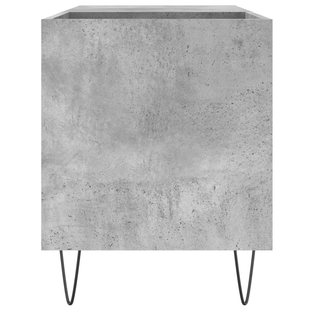 Hifi-benk betonggrå 84,5x38x48 cm konstruert tre