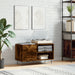Hifi-benk røkt eik 85x38x48 cm konstruert tre