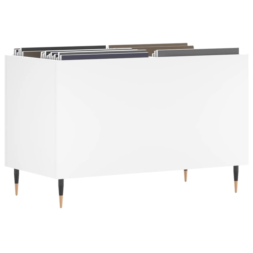 Hifi-benk hvit 74,5x38x48 cm konstruert tre