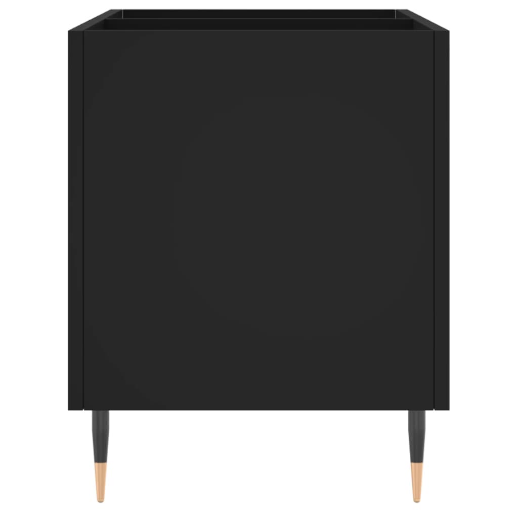 Hifi-benk svart 74,5x38x48 cm konstruert tre