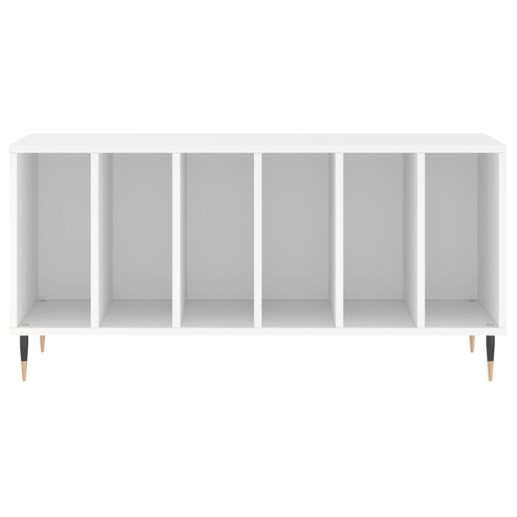 Hifi-benk hvit 100x38x48 cm konstruert tre