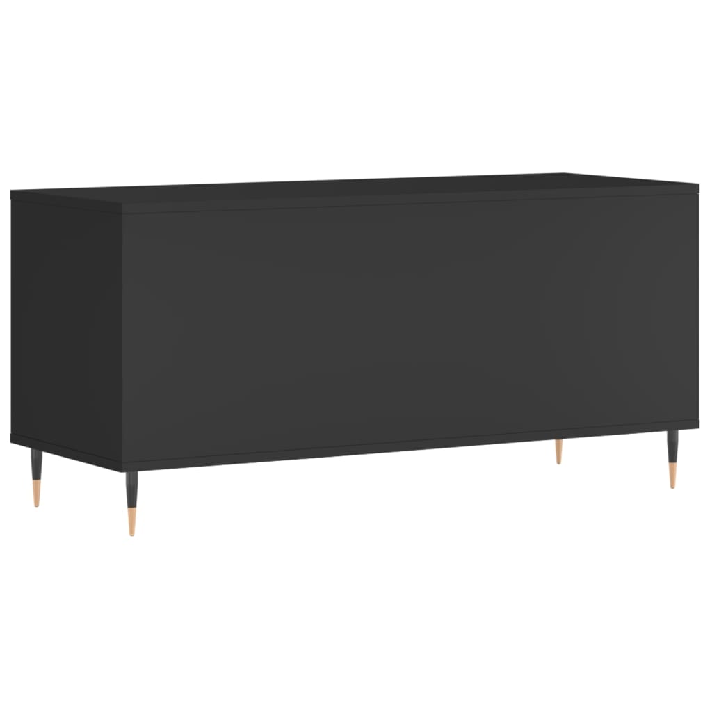 Hifi-benk svart 100x38x48 cm konstruert tre