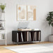 Hifi-benk svart 100x38x48 cm konstruert tre